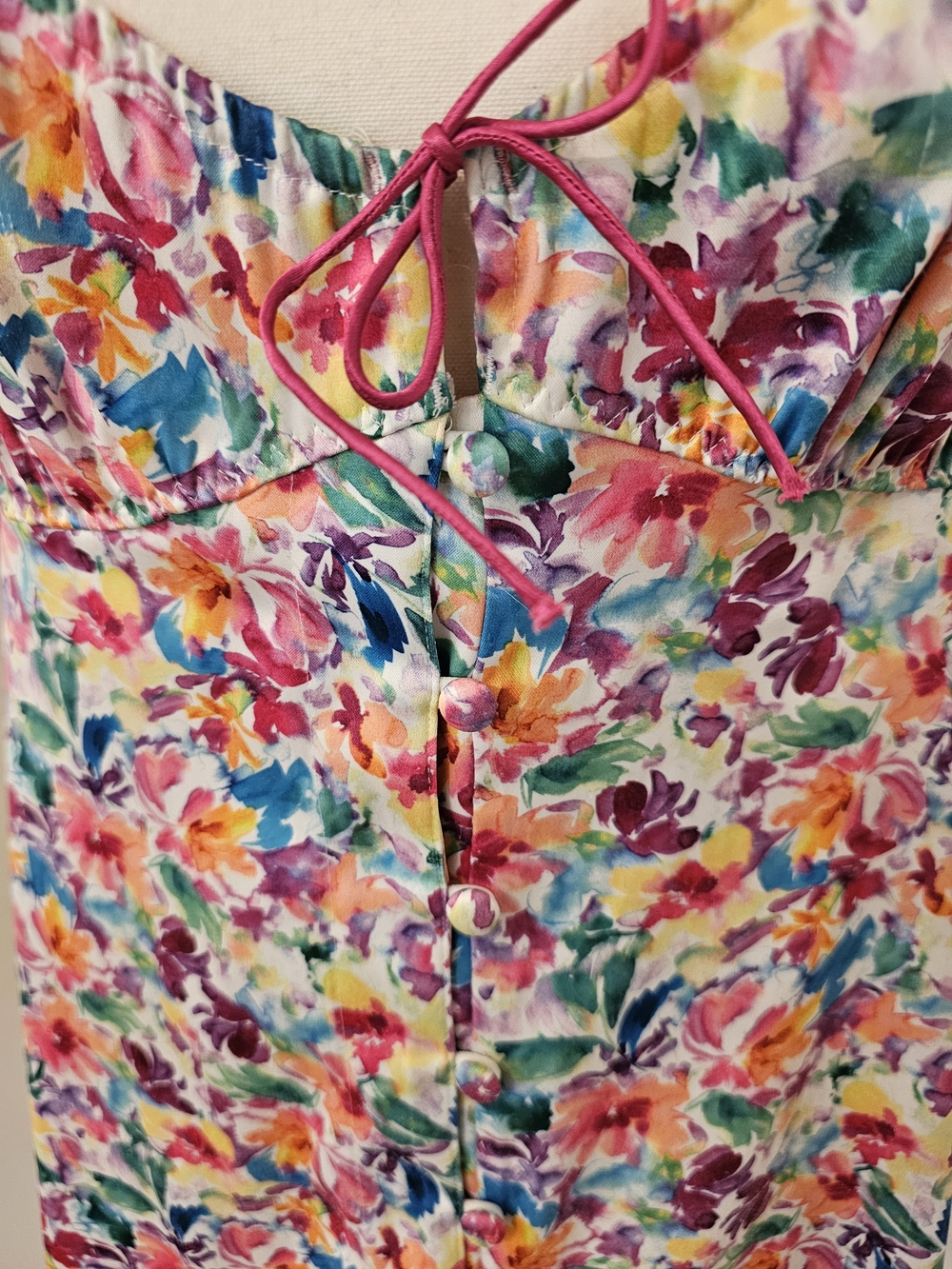 For Love & Lemons Watercolor Confetti Slip Dress - Picture 14 of 15
